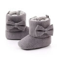 thumbnail image 7 of Christmas! Ohufall Toddler Shoes Winter Toddler Baby Boys Girls Bow Thicken Velvet Snow Boots, 7 of 7