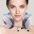 thumbnail image 3 of Three-in-one Vibrating Neck Pillow Low Noise Shoulder Neck and Back Massager Pillow with Heat Deep Kneading Pillow for Traveling Home Rest Pain Relief Gift for Parents, 3 of 20