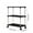 Black, variant on VWRXBZ Corner Shelf, 23.2 Inch Storage Shelves with Wheels Independent Shelving Unit Pantry Shelves Floor Storage Rack Storage Rack Sturdy Shelf for Kitchen Pantry Closet Bath Easy to Move