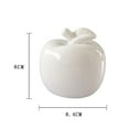 thumbnail image 2 of MasteelfCA 1Pc Xmas Tabletop Ornament Festive Home Decor Ceramic Apple Modeling Ornament, 2 of 7