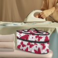thumbnail image 2 of HELLHERO Butterfly and Floral Pattern Portable Steamer Case Polyester Handle Compatible with Full-Size Irons and Accessories Storage, Bag Only, 2 of 6