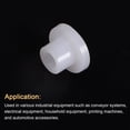 thumbnail image 4 of 12 Packs Flanged Sleeve Bearings Plastic Bushings 4.2mm Bore x 7mm OD x 7mm Length Nylon Bushings, White, 4 of 5