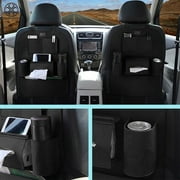 Luxtrada 2/1 Pack Car Seat Back Organizer, Auto Seat Multi-Pockets Travel Storage Bag Universal Car Storage Back Seat Organizer Holder Waterproof Multi-Pocket