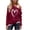 Red, variant on yillto Women's off Shoulder Tops Long Sleeve Casual Shirts Loose Lightweight Sweatshirt Fashion Ruched Tunics