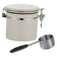 thumbnail image 5 of Milisten Stainless Steel Airtight Coffee Bean Canister in Beige 1 Set 4.7In, 5 of 8