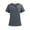 Dark Gray, variant on Dursoulink Short Sleeve V-neck Caregiver Shirt for Men, Solid Color with Chest Pocket, Polyester Spandex Blend, Breathable Uniform Top for Healthcare Professionals