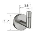 thumbnail image 3 of Design House 558338 Graz Robe Hook for Bathroom Bedroom Closet Kitchen or Office Satin Nickel, 3 of 13