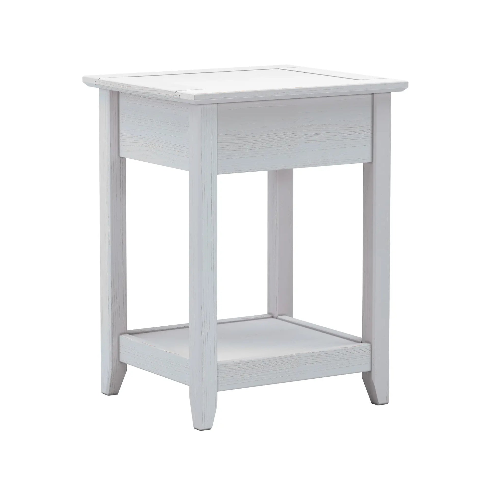 Grain Wood Furniture Greenport End Table - Brushed White