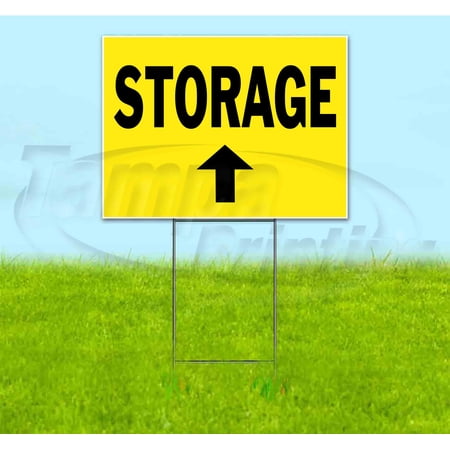 Storage Up (18 x 24 ) Yard Sign Includes Metal Step Stake