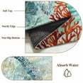 thumbnail image 6 of Area Rug for Living Room, Sea Turtle Coastal Non-Slip Indoor Large Carpet for Bedroom/Dining Room, Turquoise Nautical Summer Coral Ocean Washable Low-Profile Floor Mat Runner Rugs - 2.7 x 5 Ft, 6 of 7
