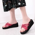 thumbnail image 5 of NOKIO Womens Platform Sandals with Arch Support Women Summer Breathable Open Toe Fashion Non-Slip Wedge Slippers Beach Shoes Women's Comfort Slides EVA Flat Sandals, 5 of 9