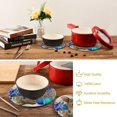 thumbnail image 6 of SKYSONIC 2Pcs Easter Rabbit Flower Egg Pot Holders Trivets, Watercolor Cotton Thread Weave Trivet Heat Resistant Mats Pot Teapot Protection Table Decorative, 6 of 7
