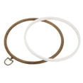 thumbnail image 4 of Unique Bargains 10' Rubber Round Embroidery Hoop Frame Cross-Stitch Ring, 2 Pack, 4 of 5