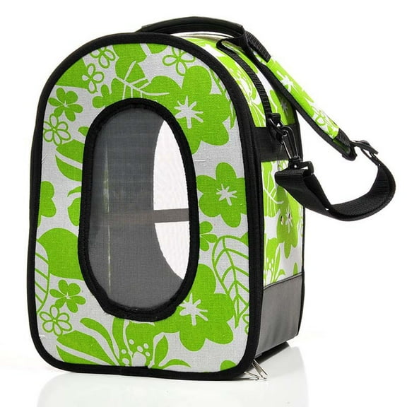A & E Cage Company Soft Sided Travel Bird Carrier, Large, Green