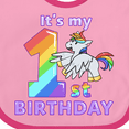 thumbnail image 4 of Inktastic It's My 1st Birthday Unicorn Boys or Girls Baby Bib, 4 of 4