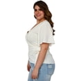thumbnail image 2 of Blusa de manga amplia (talla extra), modelo 0416 (Blanco) blanco 42 Roman Fashion Blusa extra 0416, 2 of 6