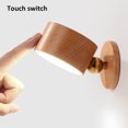 thumbnail image 4 of Lámpara de pared, lámpara de pared con puerto USB alimentado por batería recargable Bola magnética giratoria 360°, 4 of 5