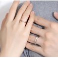 thumbnail image 2 of Anillos ajustables para pareja Love Illusions de plata 925 y oro rosa, 2 of 4