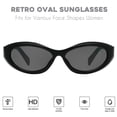 thumbnail image 2 of Gafas de sol mosanana Oval Cat Eye para mujer negras MS52372, 2 of 7