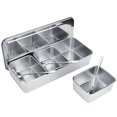 thumbnail image 4 of Seasoning Box, Universal Space Saving Seasoning Storage Container 3-grids  For Home Kitchen Restaurant For Storge Seasonings Snacks Flour Dry Goods, Fruits, 4 of 8