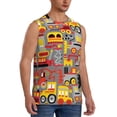 thumbnail image 2 of Kdxio Cars for Men's Muscle T-shirt,Sleeveless for Workout Running Athletic Gym Lounge Casual, 2 of 7