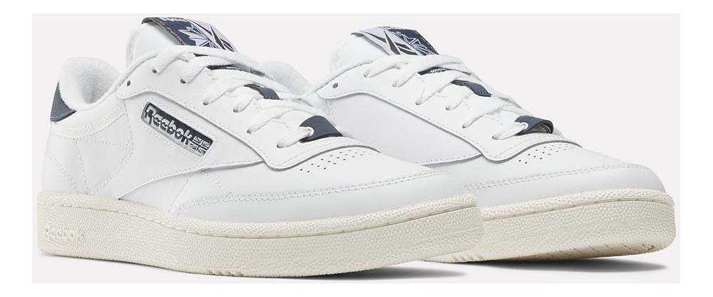 Mens Reebok CLUB C 85 Shoe Size: Ftwwht Eacobl Chalk