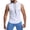 White, variant on Men Vest Hooded Drawstring Mesh Fabric Tank Tops Solid Color Casual Muscle Show Outdoor Sports Gym Vest