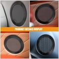 thumbnail image 5 of Car Audio Grille Trumpet Accessories Iron Plastic Black 16.20X16.20X0.50CM 2 Pcs, 5 of 6