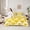 Yellow, variant on Feelyou Lake House Teens Twin Bedding Sets 7-Piece, Blue Stripes Abstract Bedding Comforter Set, Vintage Japanese Style Reversible Sheet Sets, Super Cozy Room Decor