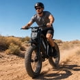 thumbnail image 3 of GlobalKeep Dirt E-Mountain Bike for Adults, 20" Fat Tire, Dual Disc Brakes, Front & Rear Suspension, 48V 17.5Ah Removable Battery, 750W Motor, Up to 80 Miles, Class 2, UL2849 Certified., 3 of 11