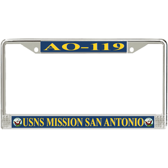 USNS Mission San Antonio AO-119 License Plate Frame