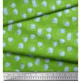 thumbnail image 1 of Soimoi Green Velvet Fabric Geometric Shapes & Stones Fashion Print Fabric by the Yard 58 Inch Wide, 1 of 1