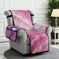 thumbnail image 2 of TSOVTHRID Pink Gold Marble Texture Print Recliner Comfy Sofa Slipcover Sofa Cover Non-Slip Furniture Protector Couch Soft with Elastic Strap, Reclining Cover for Recliner Chair, 2 of 7