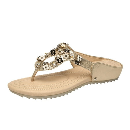 

adviicd Braided Sandals for Women Women s Tide Casandra Toe Post Sandals - Supportive Ladies Sandals That Include Three-Zone Comfort with Orthotic Insole Arch Support Medium Fit Sandals for Women Tre