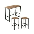 thumbnail image 2 of Southern Enterprises Set of 3 Black and Brown Venallo Indoor and Outdoor Space Saving Bar, 41.75", 2 of 3