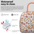 thumbnail image 3 of Womens White Orange Baseball Gear Pattern Lunch Box for Work,Insulated Lunch Bag for Women,Loncheras Para Mujer,Leakproof Adult Lunch Bag for Work,Beach,Travel,Picnic,Camping, 3 of 7