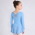 thumbnail image 3 of AUNVITO Girls Ballet Leotard Dress with Mesh Skirt Short Sleeve V-Neck for Dance Practice and Performance Comfortable and Elegant, 3 of 6