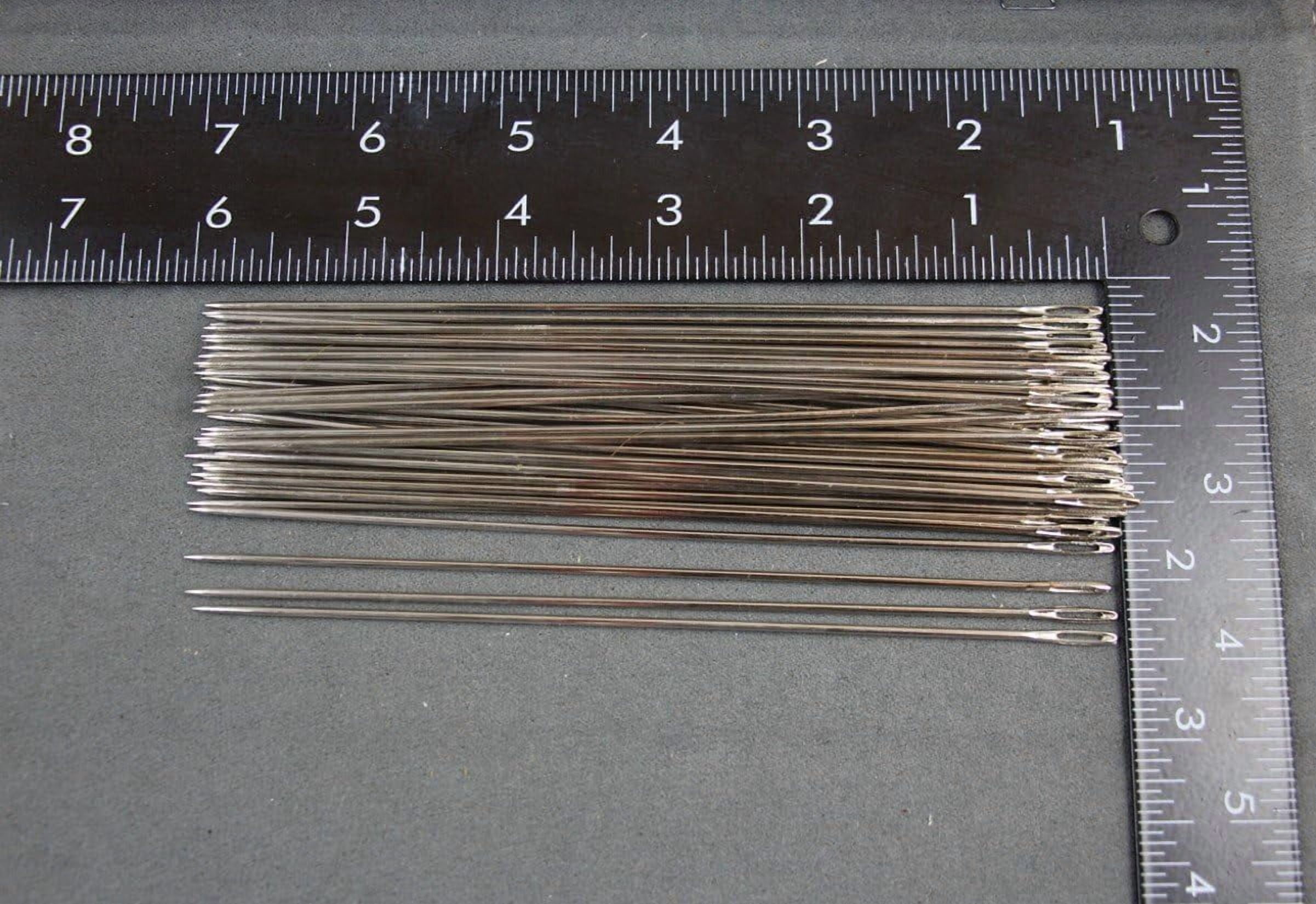 50 Pack 6 Inch(15cm) Long Upholster Needles /Long Simple Needles Large Eye Needle for Sewing Act Crafts, Upholster