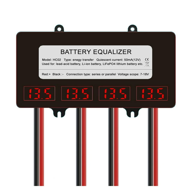 HC02 12V 24V 36V 48V Batteries Voltage Equalizer Balancer For Li Li-ion Lead Acid Battery Connect In Parallel Series ,Easy to Install