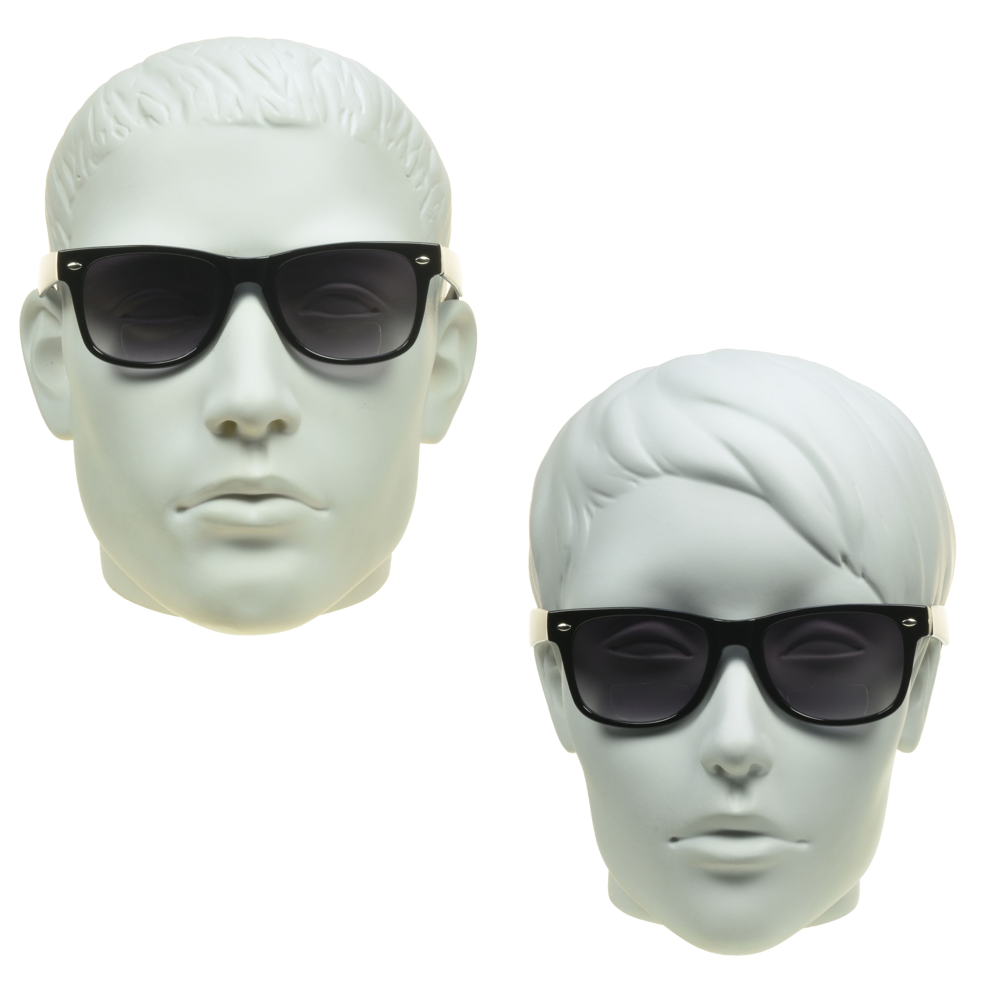 proSPORT BIFOCAL Sunglass Reader Horn Rimmed Men Women Smoke & Blue Light Blocker