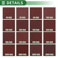 thumbnail image 7 of Unique Bargains 30 Pcs Round Sandpaper 60 Grit Hook and Loop Sanding Sheets Universal for Automotive Refinishing Woodworking 228x228mm Aluminum Oxide Red, 7 of 7