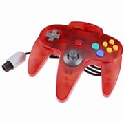 RetroFam Nintendo 64 N64 Controller Joystick for N64 Game Console, Transparent Red