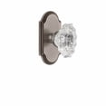 thumbnail image 5 of Grandeur Biarritz Crystal Door Knob with Arc Plate, 5 of 6