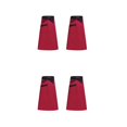 thumbnail image 3 of Moyic Delantal de Chef para hombre y mujer, 2 piezas, con 2 bolsillos, delantales de cocina, babero, accesorio para el hogar, panadería, borde negro rojo 2Conjunto, 3 of 6