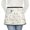 Unicorn and Crown, variant on Unicorn and Crown White Pattern Server Half Apron with Pockets,22.8 X 11.8 Inch Half Waist Design with Black Trim,Restaurant Waitstaff Uniform