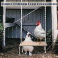 thumbnail image 3 of Columpio de Juguete para Gallinero Grande, Juguete de Enriquecimiento de Pollo para Gallinas y Gallos, Accesorios de Madera para Gallinero, 3 of 6