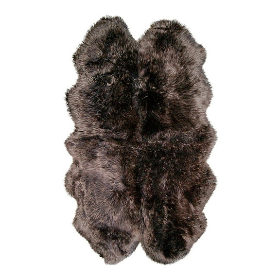 Natural New Zealand Sheepskin Quattro Rug | Chocolate | 4'x6'