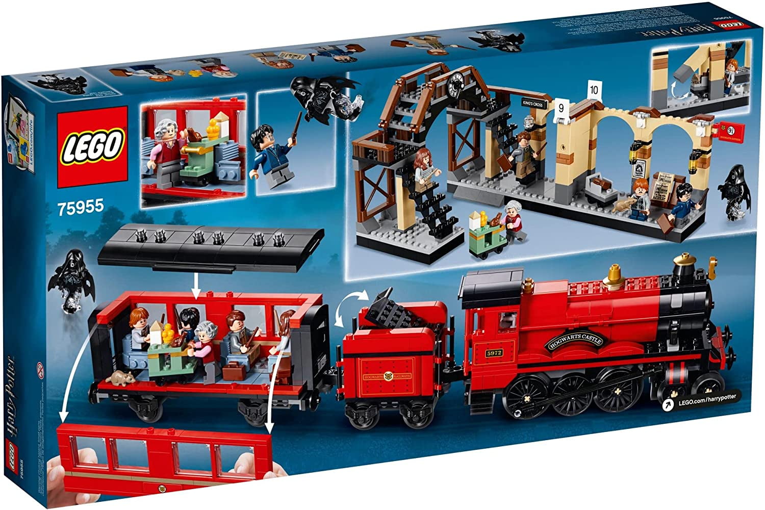 LEGO Harry Potter Hogwarts Express 75955 Toy Model Train Building Set