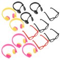 thumbnail image 3 of FRCOLOR Lunettes de Robe 1 Ensemble d'Accessoires de Lunettes Miniatures Casque de Poupée Mini Écouteurs Décorations de Poupée DIY, 1.57"X1.57"X0.51 Pouces, 3 of 4