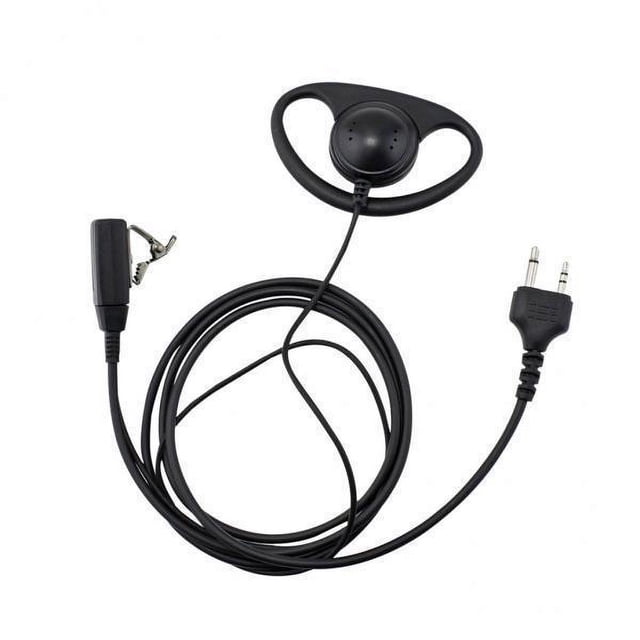 Auricular Con Forma De 5xD, Micrófono PTT Para Radio Midland Alan De 2 Pines 5 piezas